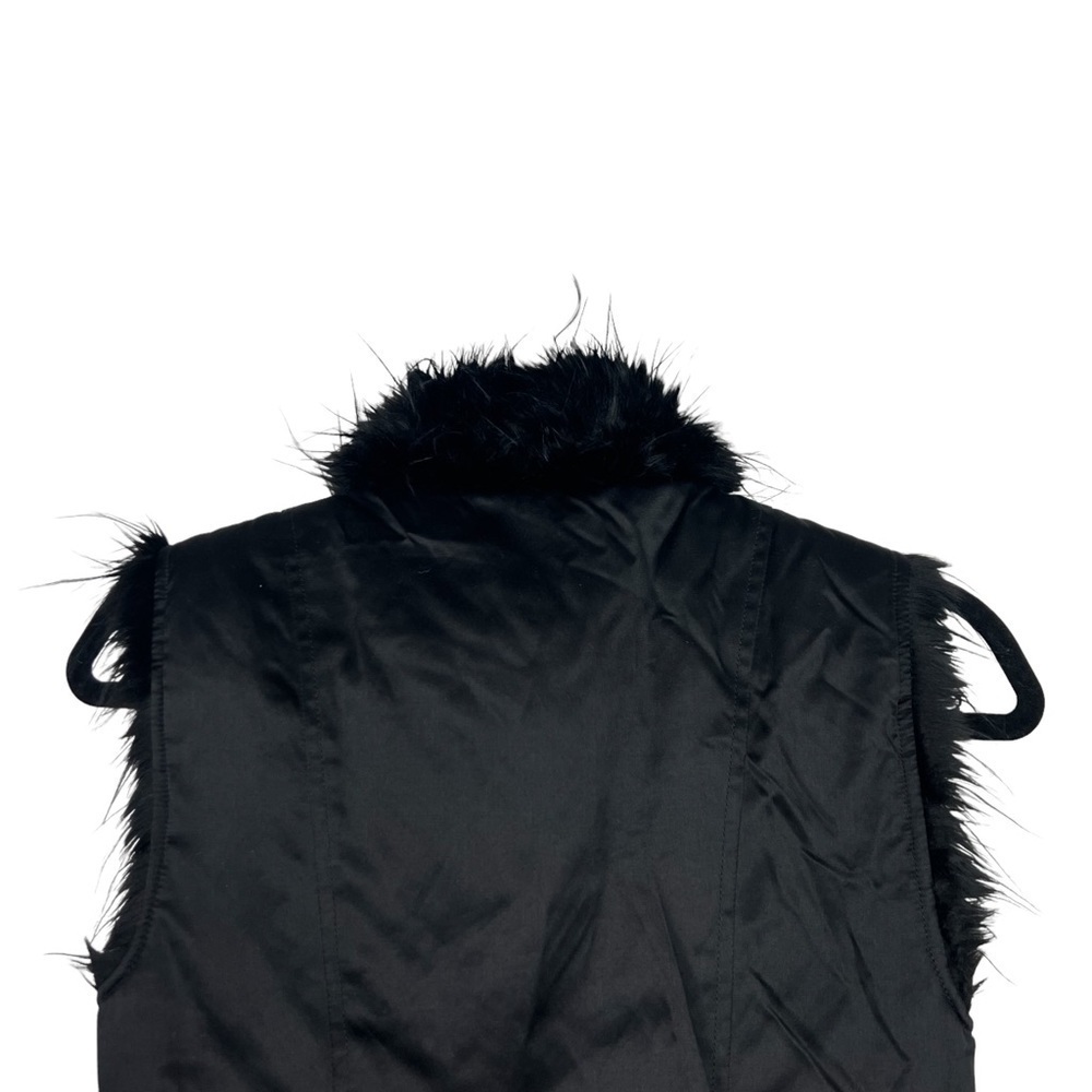 A/X Armani Exchange Black Faux Fur Lined Vest Jacket $158 NWT XS - Picture 5 of 13